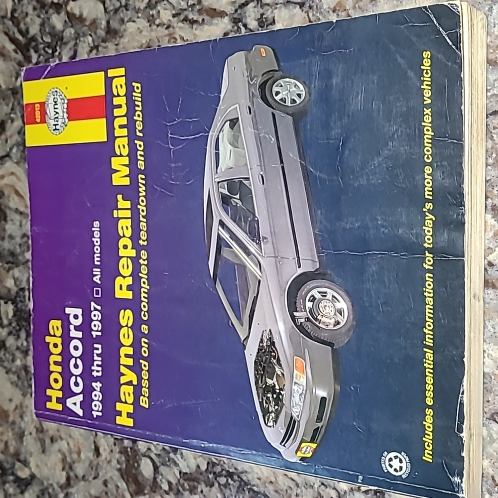 Hanes repair manual Honda Accord 1994 through 1997 all models